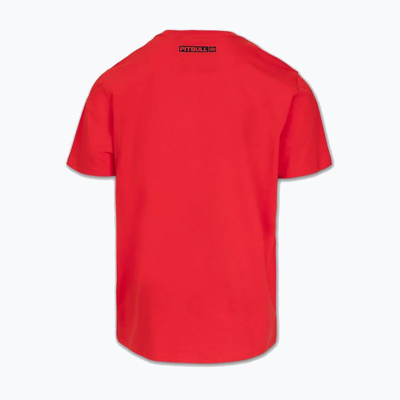 Pánské tričko na lezení Pitbull Hilltop fluo/red 4