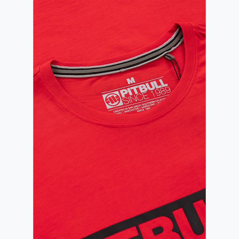 Pánské tričko na lezení Pitbull Hilltop fluo/red 5