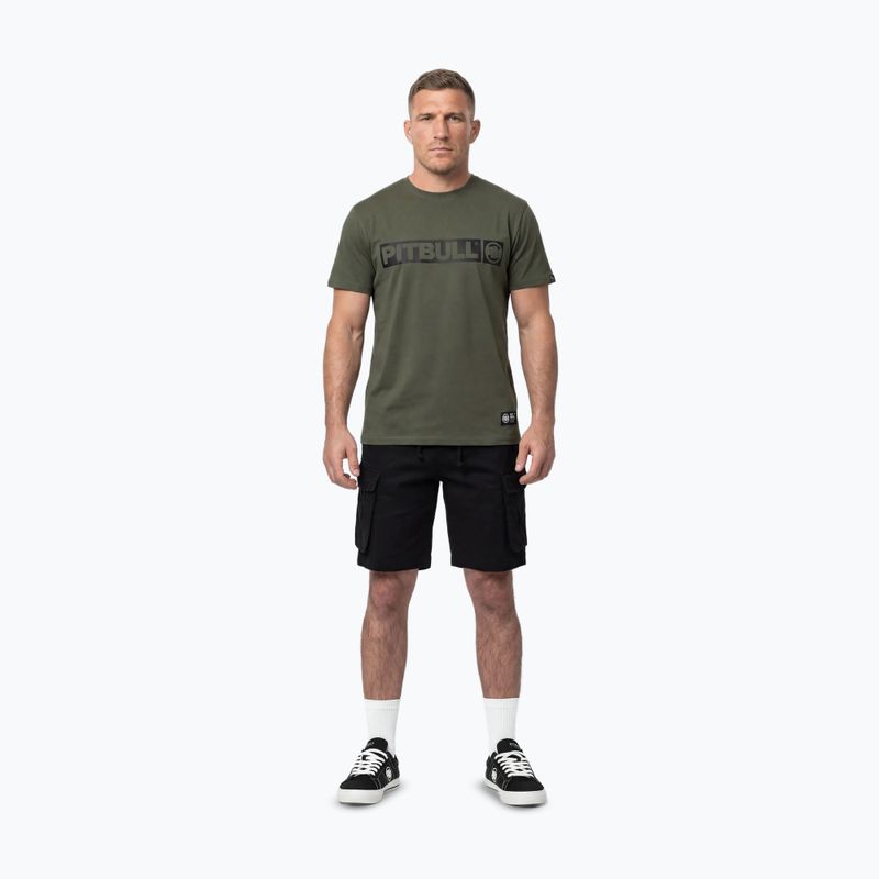 Pánské tričko na lezení Pitbull Hilltop green 2
