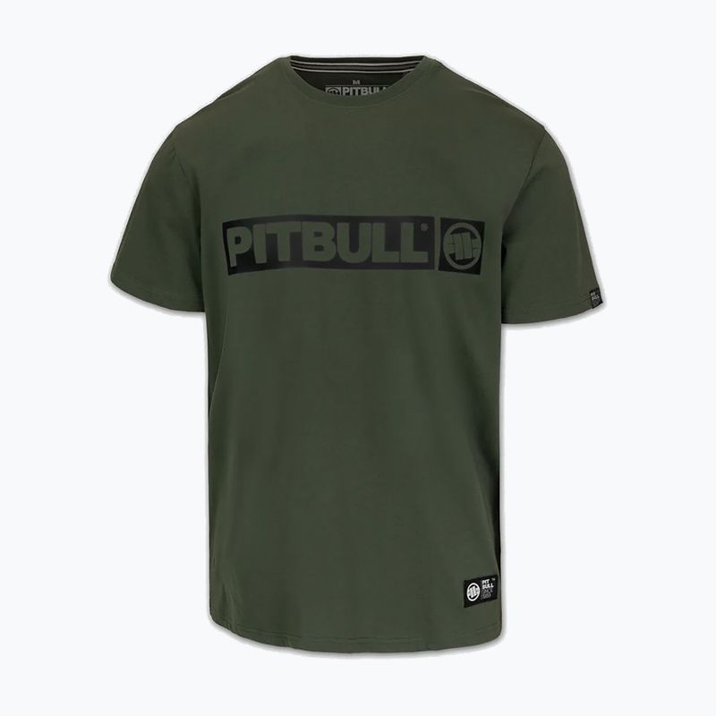 Pánské tričko na lezení Pitbull Hilltop green 3