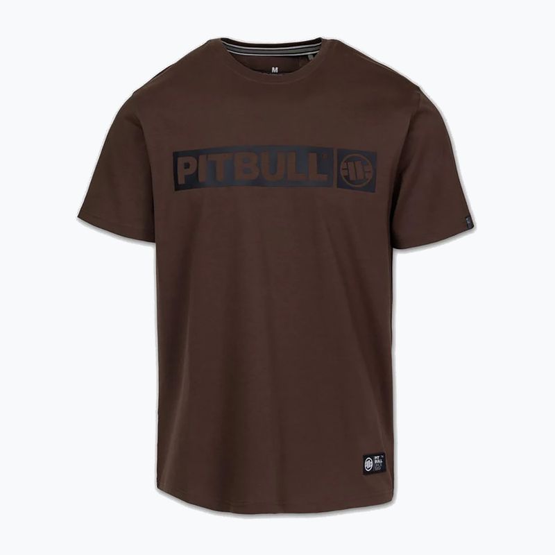 Pánské tričko na lezení Pitbull Hilltop chocolate 3
