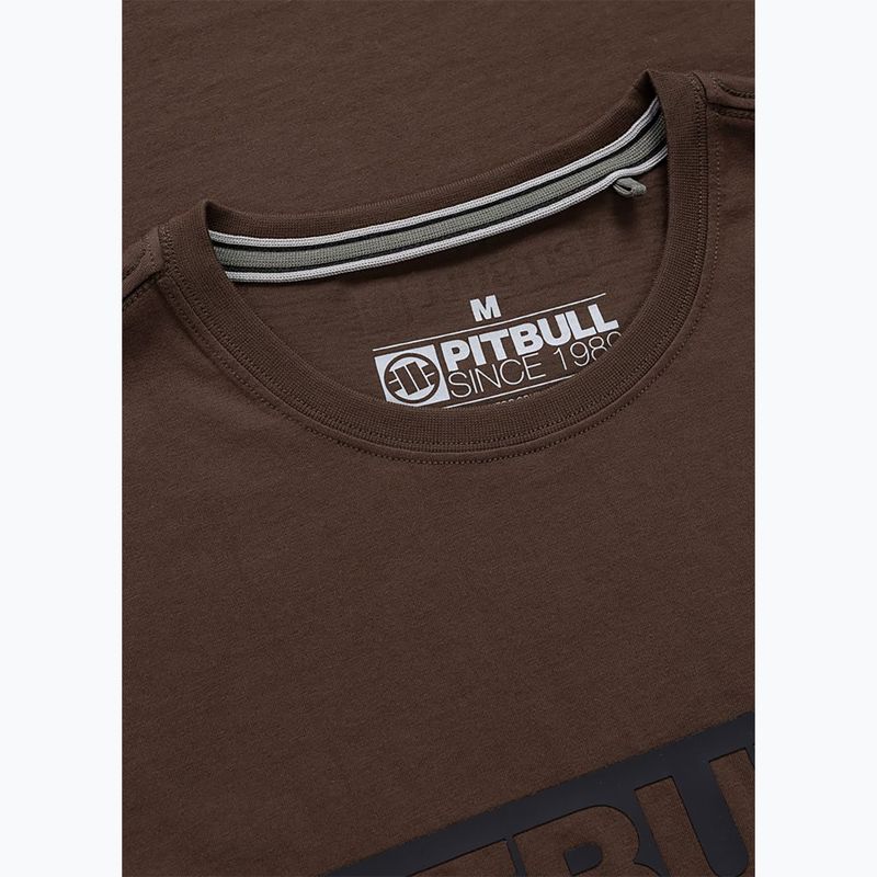 Pánské tričko na lezení Pitbull Hilltop chocolate 5