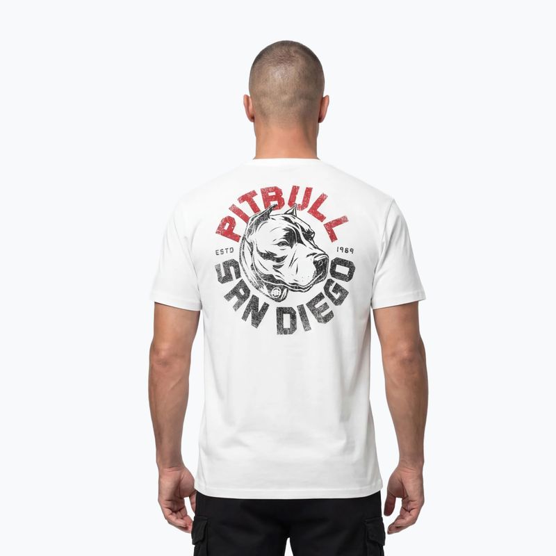 Pánské tričko na lezení Pitbull Dog SD white 3