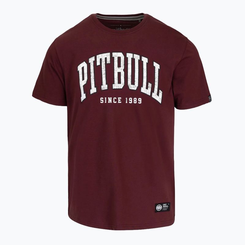 Pánské tričko na lezení Pitbull Norton burgundy 3