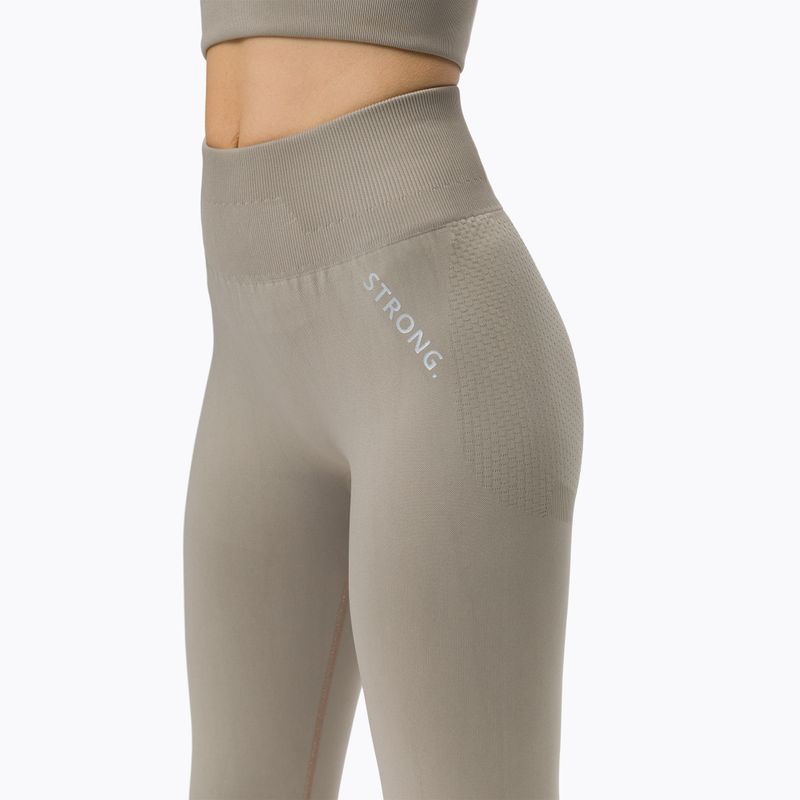 Dámské bezešvé legíny STRONG POINT Shape & Comfort Push Up béžové 1139 4