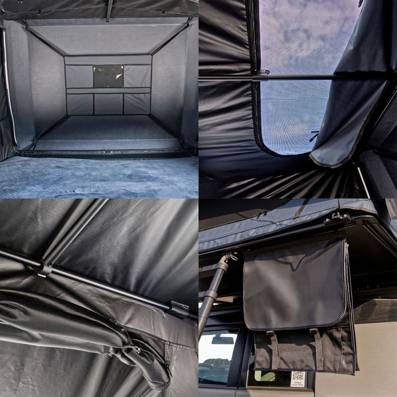 Střešní stan pro 2 osoby OFFLANDER Fold Y 190 black 6