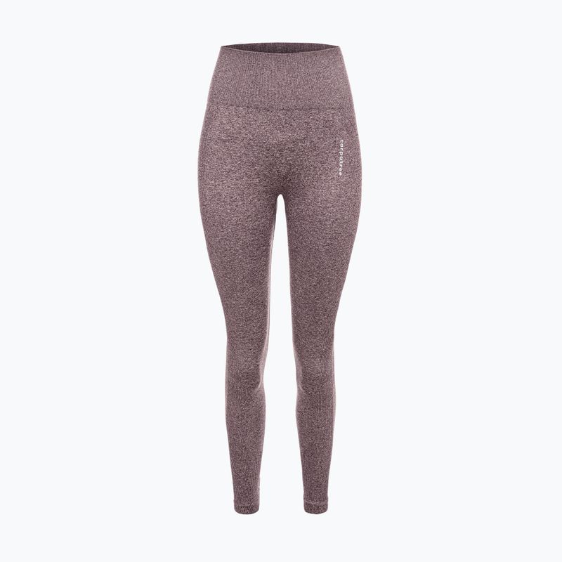 Dámské tréninkové legíny Carpatree Allure Seamless brown melange (pepper corn) 6
