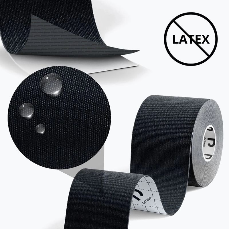 Kinesio tejp DrTape Kinesiology Tape black 3