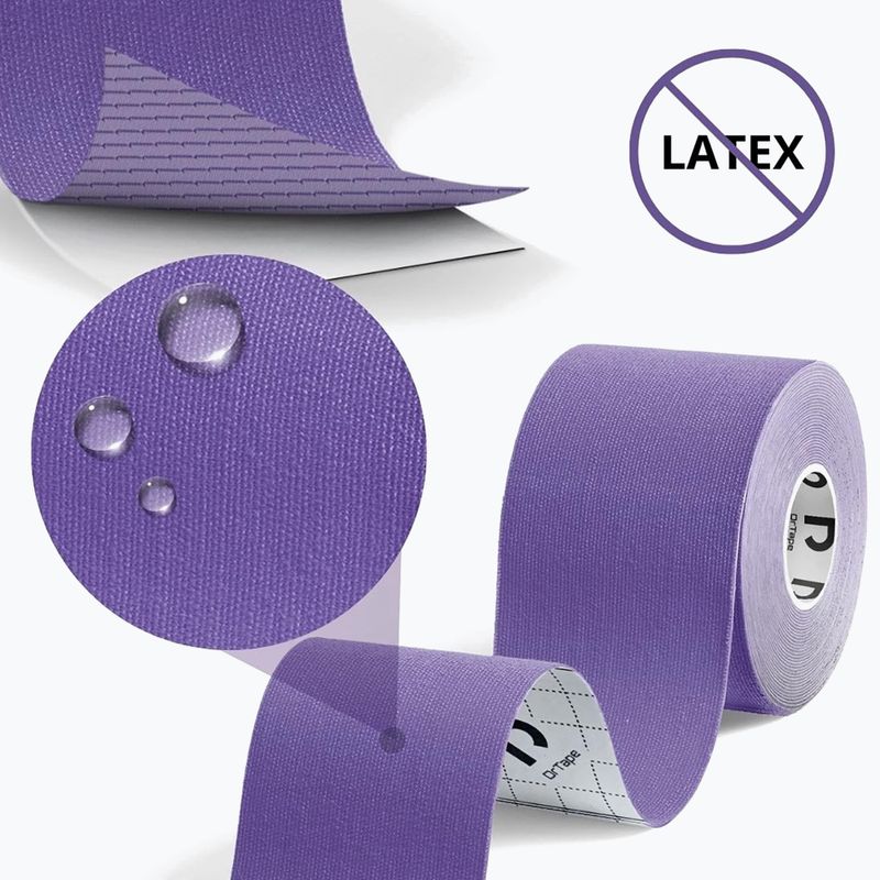 Kinesio tejp DrTape Kinesiology Tape purple 3