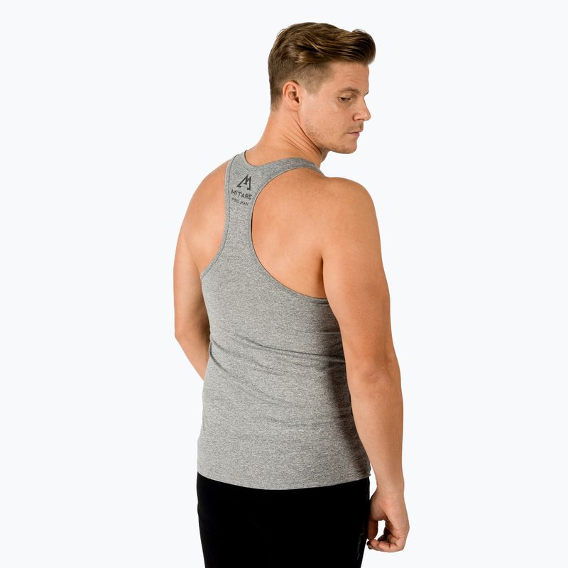 Pánský tréninkový tank top MITARE PRO šedý K095 4