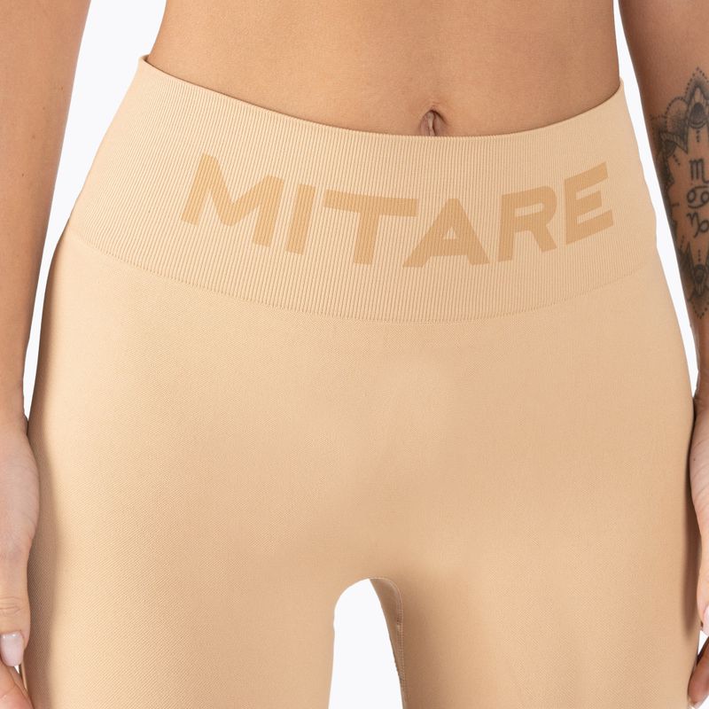 Dámské bezešvé legíny MITARE Push Up Sunny béžové K113 5