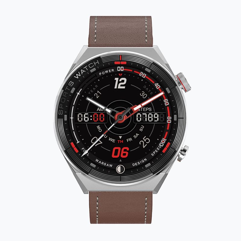 Hodinky Watchmark Maverick stříbrné/hnědé 2