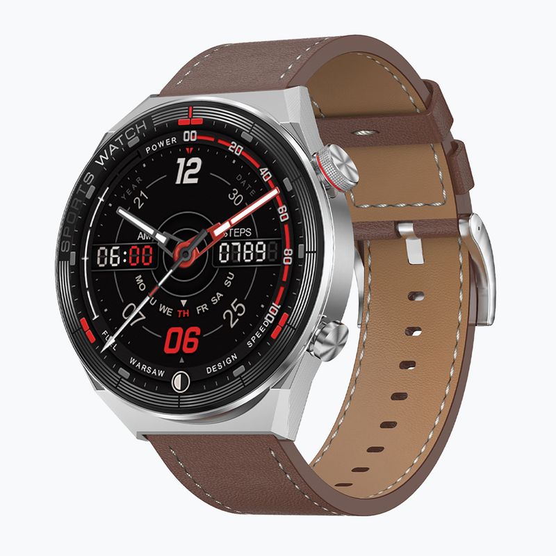 Hodinky Watchmark Maverick stříbrné/hnědé 5