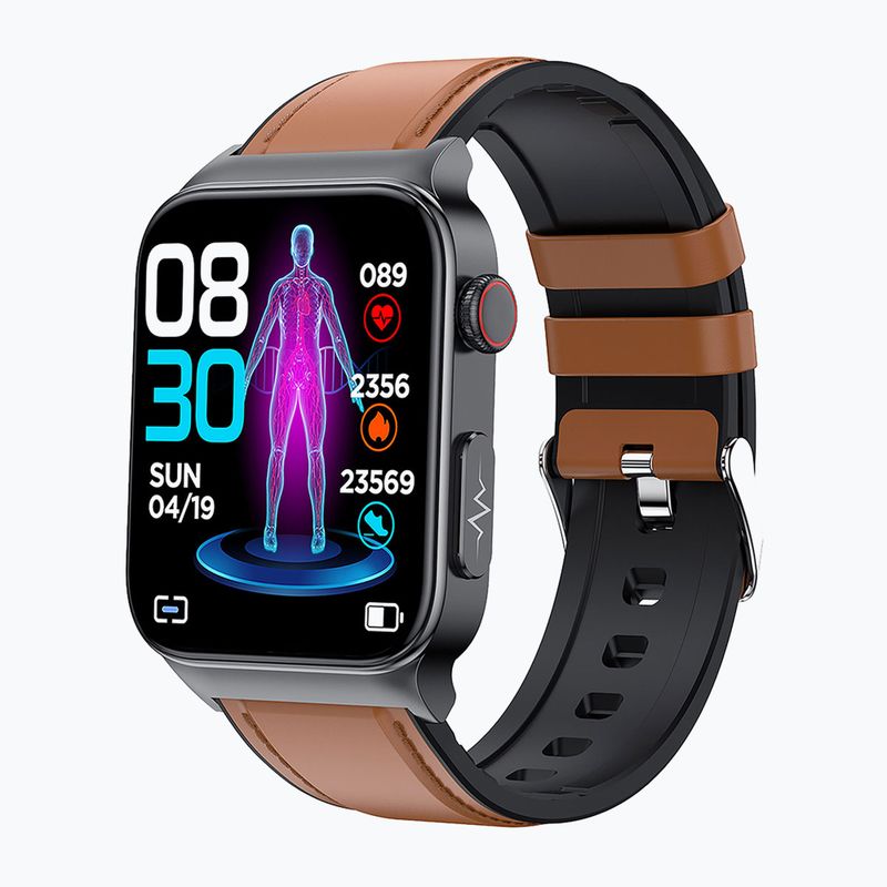 Hodinky Watchmark Cardio One hnědé 5