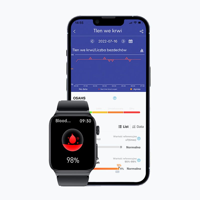 Hodinky Watchmark Cardio One černé 7
