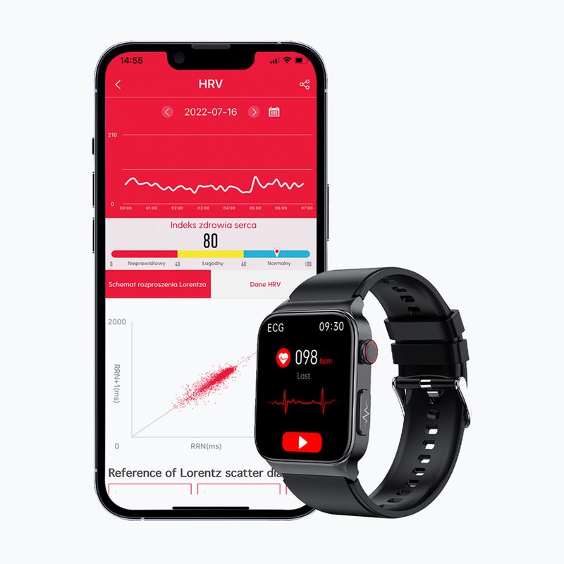 Hodinky Watchmark Cardio One černé 8