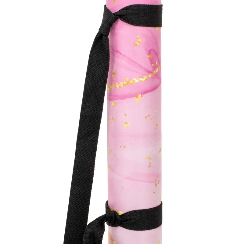 Podložka na jógu/fitness FORCEBAND Gold 4 mm pink/gold 3