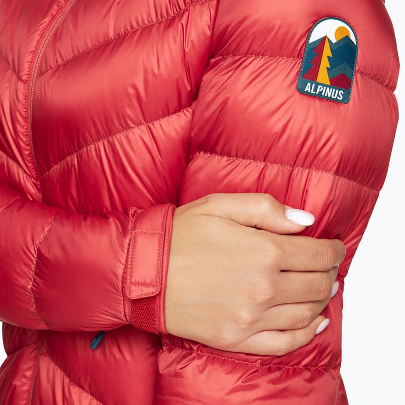 Dámská péřová bunda Alpinus Rocca red 5