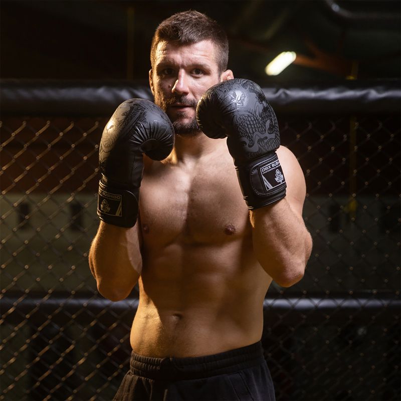 Boxerské rukavice Bushido Black Dragon černé B-2v18 14