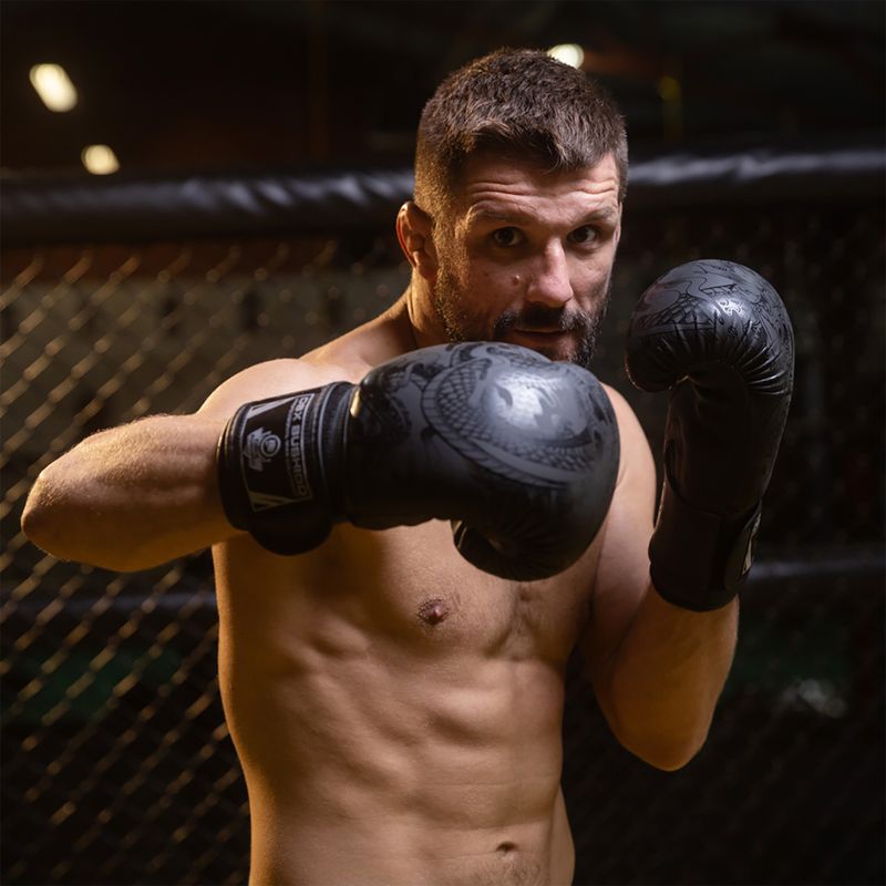 Boxerské rukavice Bushido Black Dragon černé B-2v18 15