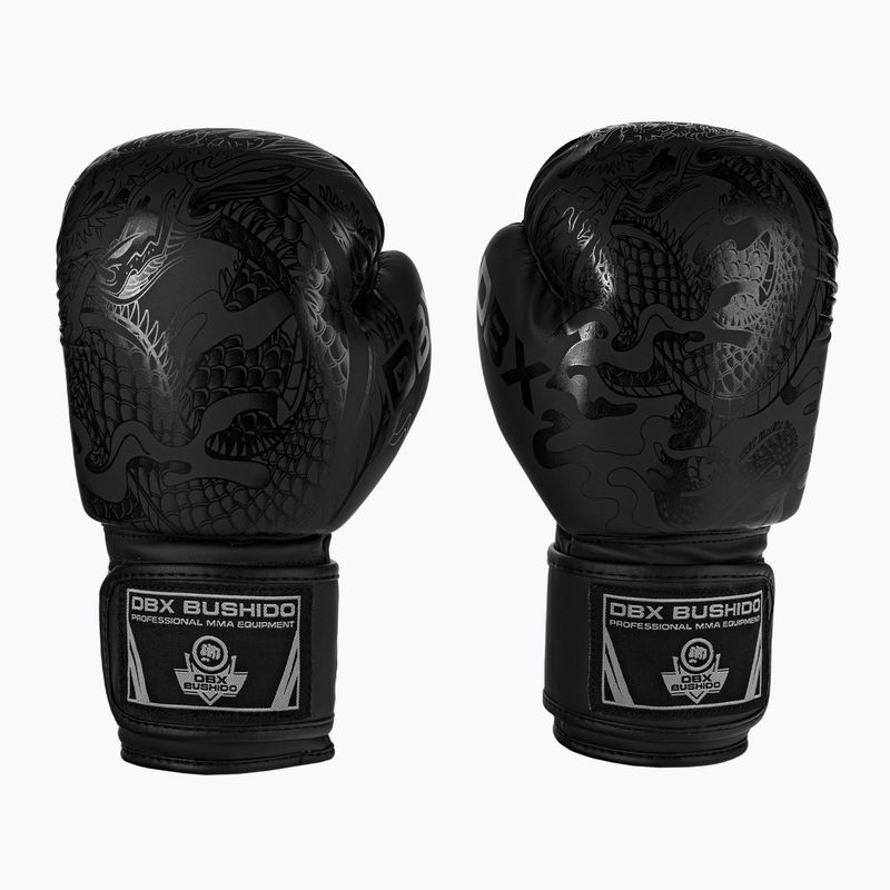 Boxerské rukavice Bushido Black Dragon černé B-2v18 3