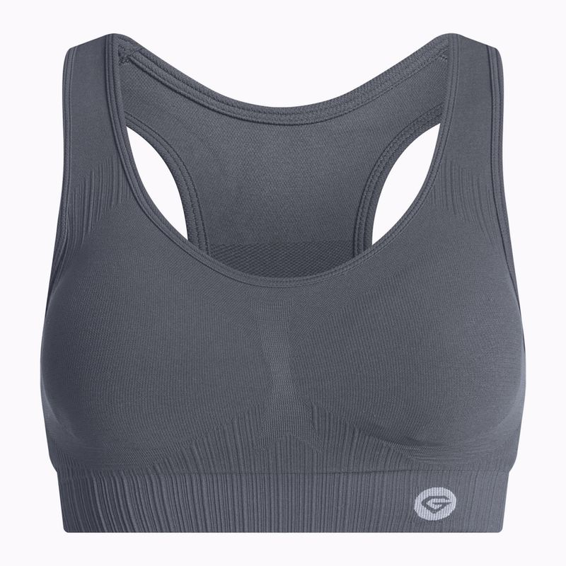 Fitness podprsenka Gym Glamour push up šedá 402 4