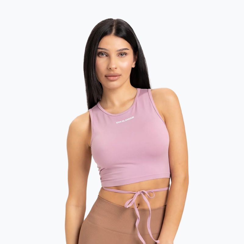 Dámský top vázací Gym Glamour Pink 442 3
