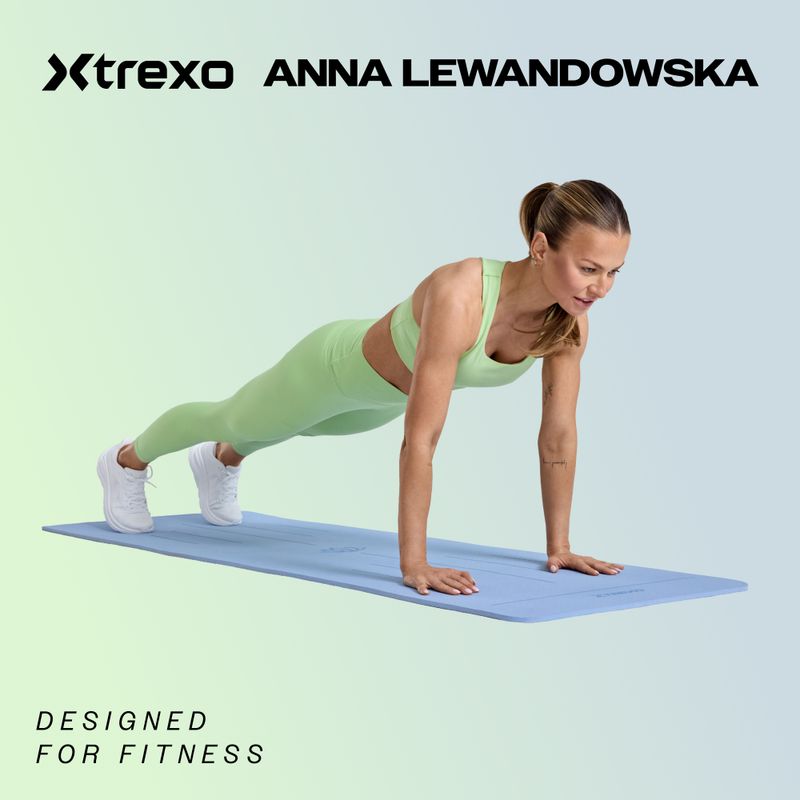 Jógová podložka XTREXO EcoGrip 6mm purple 2