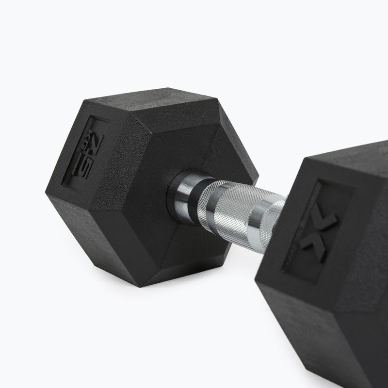 Pogumovaná činka XTREXO Hex HXD75 7.5 kg 8