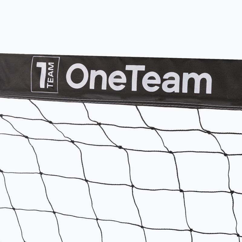 Fotbalová branka OneTeam One 300 x 160 cm z pozinkované oceli bílá/černá 10