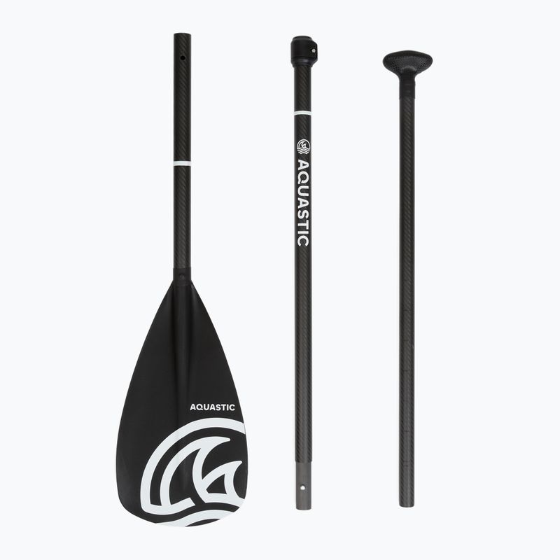 SUP pádlo 3-dílné AQUASTIC SUP Fibre + Carbon black 4