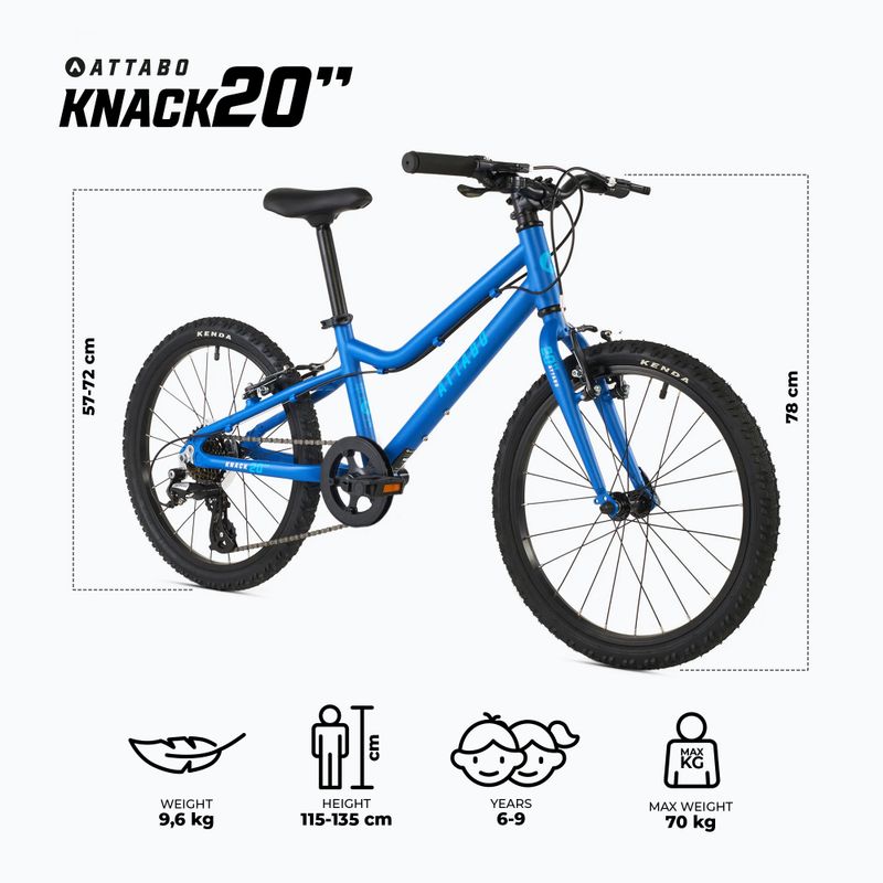 Dětské kolo ATTABO KNACK 20" blue 2