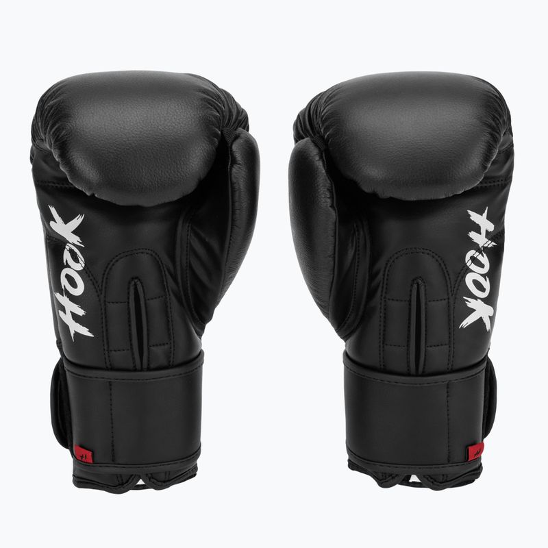 Kožené boxerské rukavice HOOK FIGHTING Ready to Fight black 3