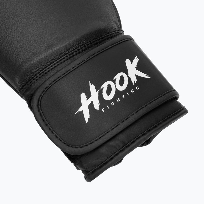 Kožené boxerské rukavice HOOK FIGHTING Ready to Fight black 6