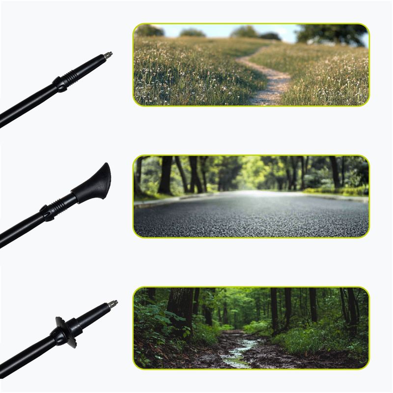 Hůlky na nordic walking KADVA Halna nastavitelné červené 7