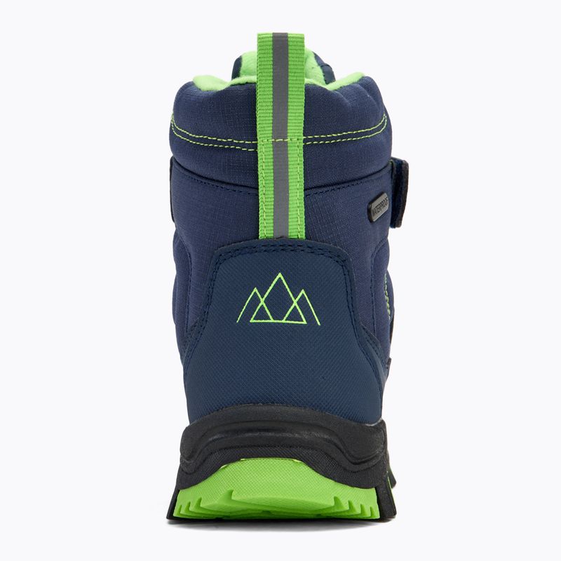 Dětské sněhule KADVA Snowey Mid WaterProof tmavě modrá/zelená 6