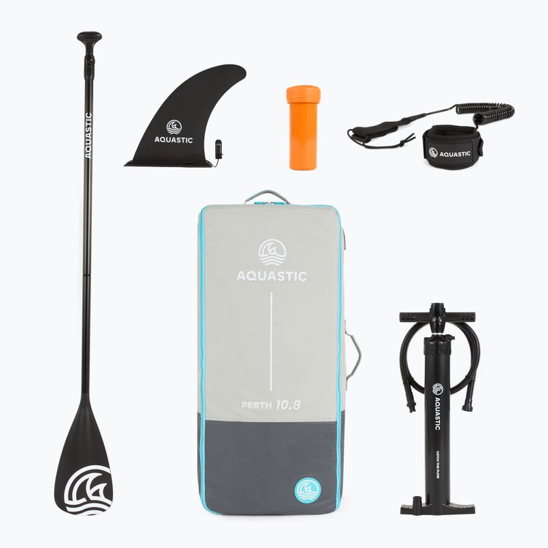 Sada paddleboard SUP nafukovací AQUASTIC Perth 10'8" allround modrý 17