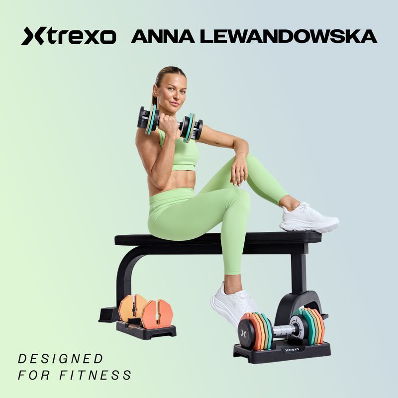 Nastavitelná činka XTREXO TXO-B4W001 40 kg black 2