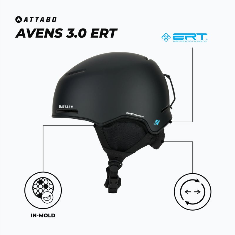 Lyžařská helma ATTABO Avens 3.0 ERT black 2