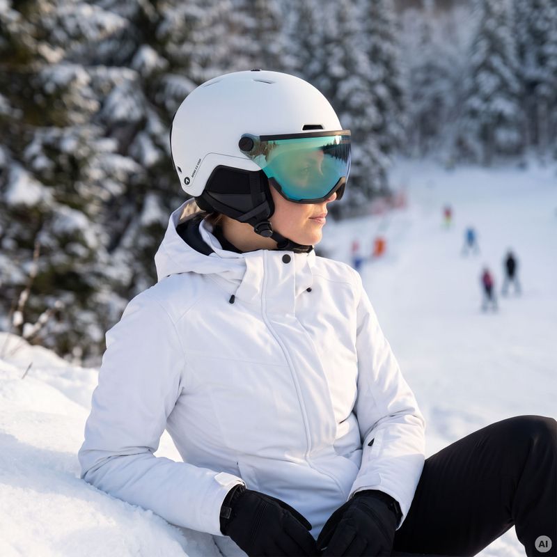 Lyžařská helma ATTABO Avens 2.0 Visor white 6
