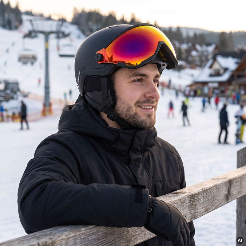 Lyžařská helma ATTABO Avens 2.0 Visor black 8