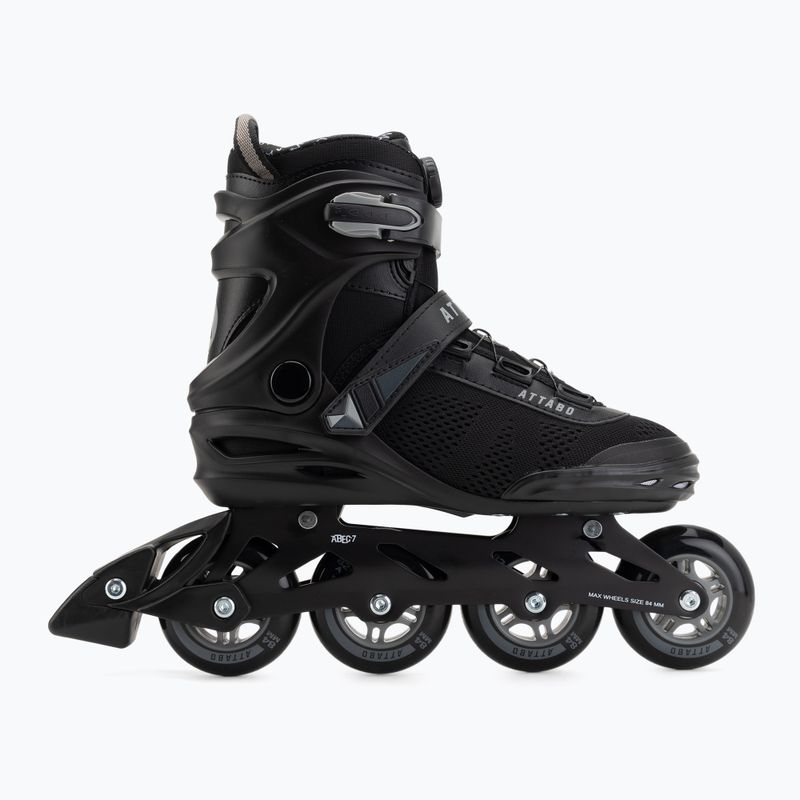 Pánské kolečkové brusle ATTABO OneFoot Fitgo system black 2