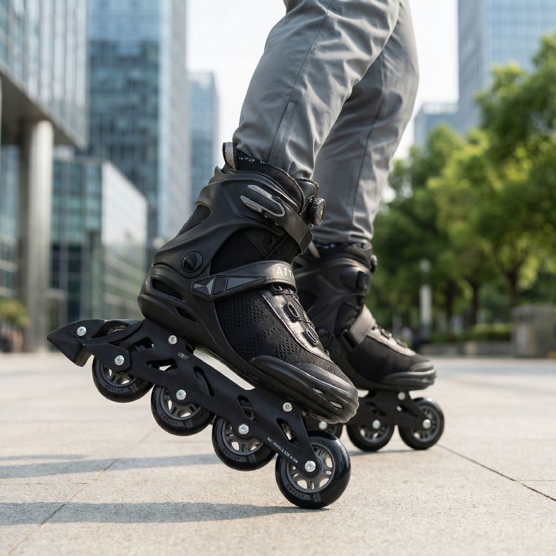 Pánské kolečkové brusle ATTABO OneFoot Fitgo system black 3
