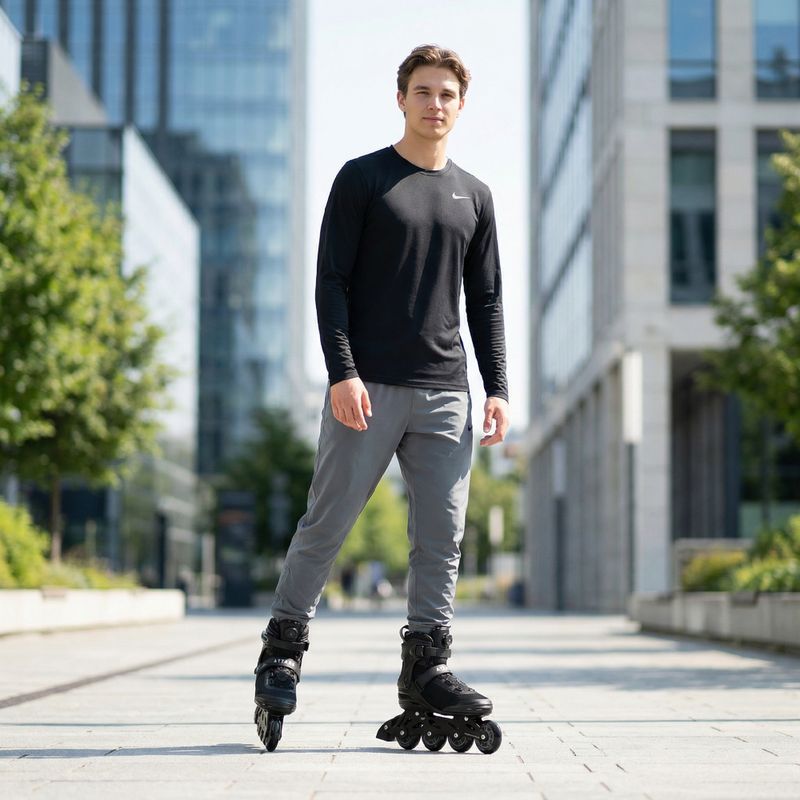 Pánské kolečkové brusle ATTABO OneFoot Fitgo system black 4