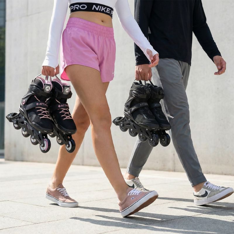 Pánské kolečkové brusle ATTABO OneFoot Fitgo system black 5