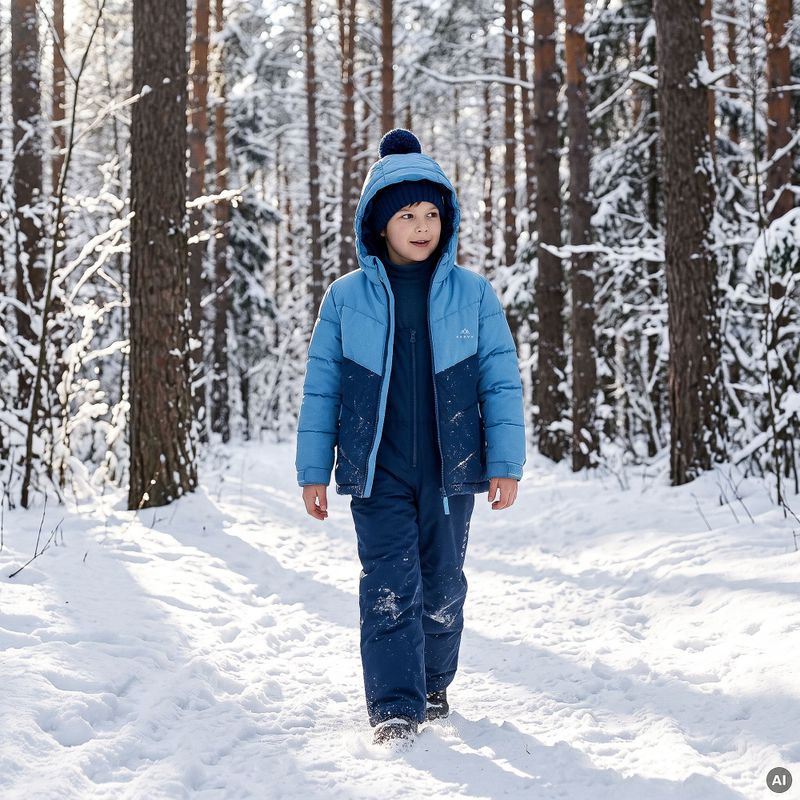 Dětská zateplená bunda Kadva Zippi KDG WP 5K/3K modrá 5
