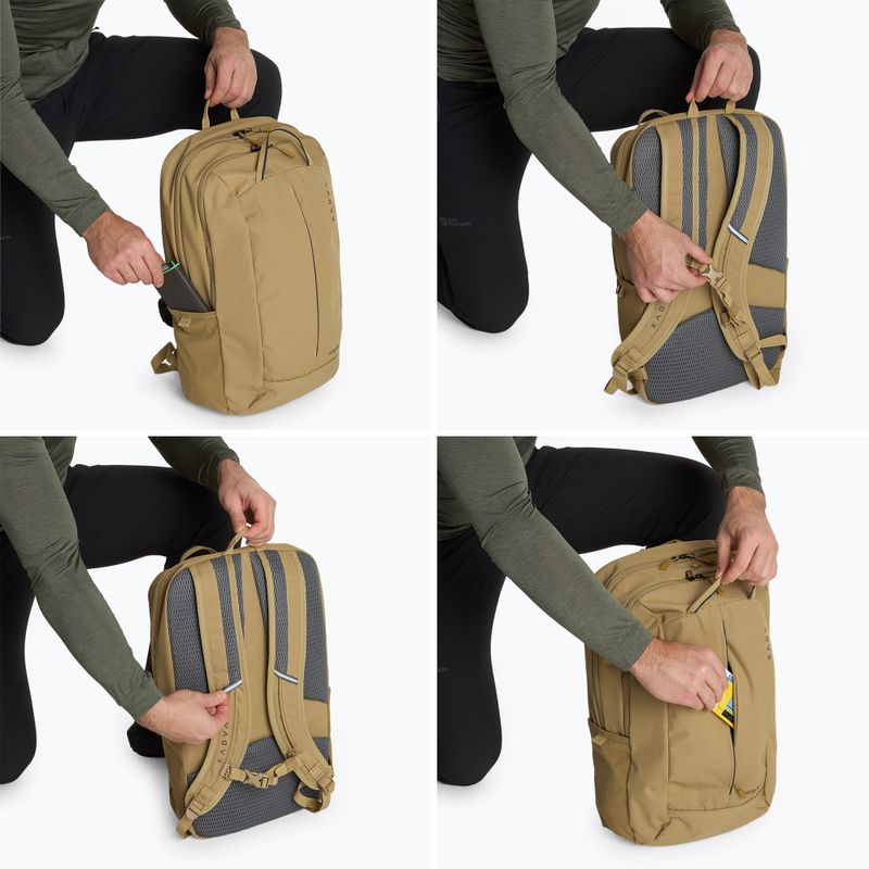 Turistický batoh KADVA anyWAY 25 l pískový 10