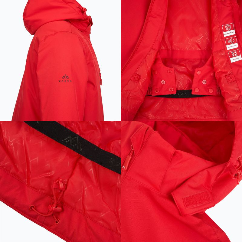 Pánská lyžařská bunda KADVA Edge X Jacket červená 8