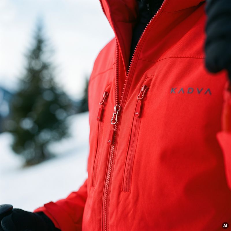 Pánská lyžařská bunda KADVA Edge X Jacket červená 12