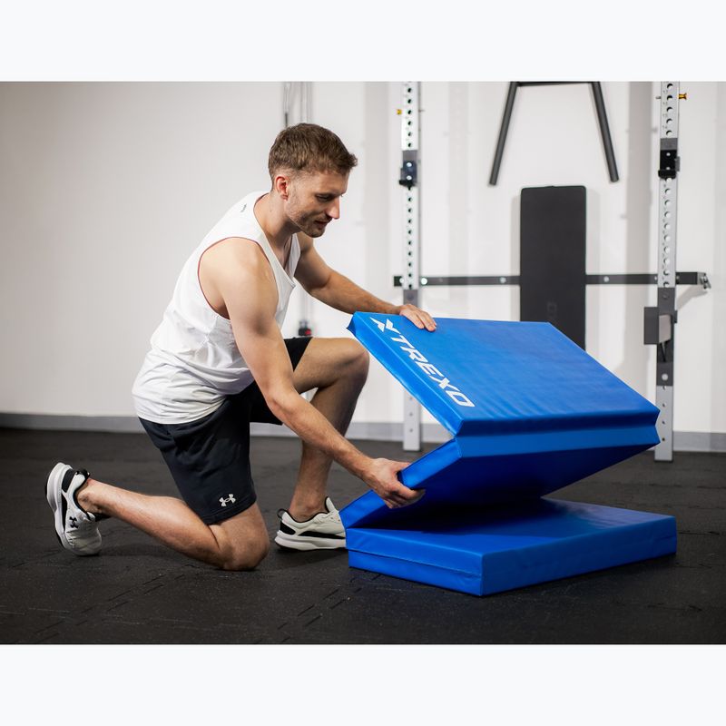Skládací gymnastická matrace XTREXO 195 x 80 x 5 cm blue 10